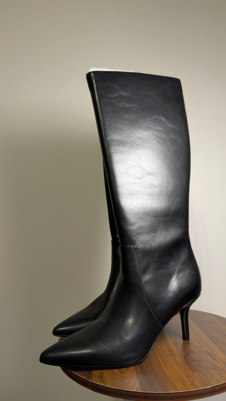 I.N.C.  Mckennaa  Pointy  Toe  Boots  Black  Man‑Made  11M  New  With  Box  $100