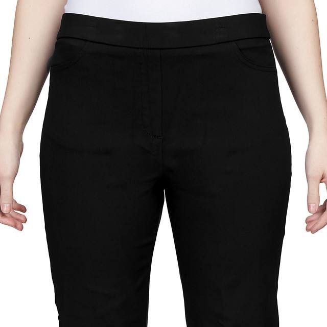 Alfred Dunner Allure Stretch Pants Black 12 NWT msrp$48