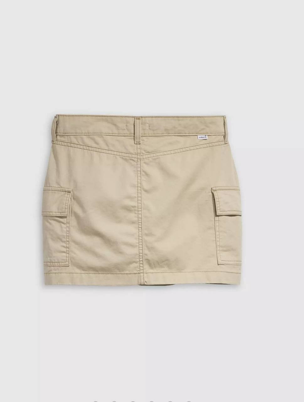 Levi's '94 Cargo Mini Skirt Women's 32 Khaki Cotton Mid Rise NWT Casual