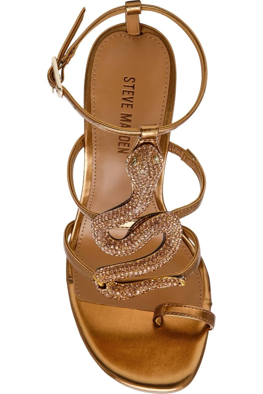 Steve  Madden  High  Heel  Sandals  Bronze  7  New  $139
