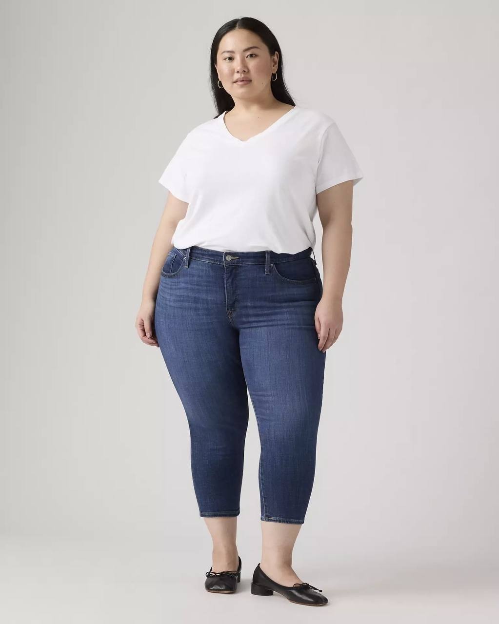 Levi’s Plus Size 311 Shaping Skinny Capri Jeans Blue 24W NWT $59.50