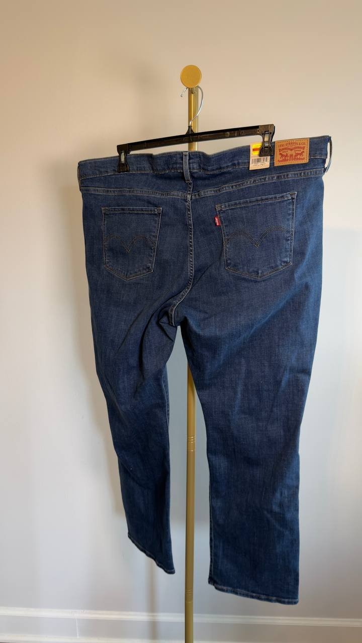 Levi’s 721 High Rise Skinny Jeans Plus Size 24W Indigo NWT $69.50