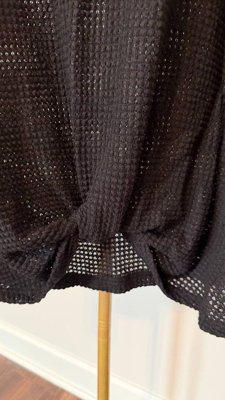 Cupshe Sleeveless Twisted Hem Mini Cover-Up XL NWT Navy Black Beachwear