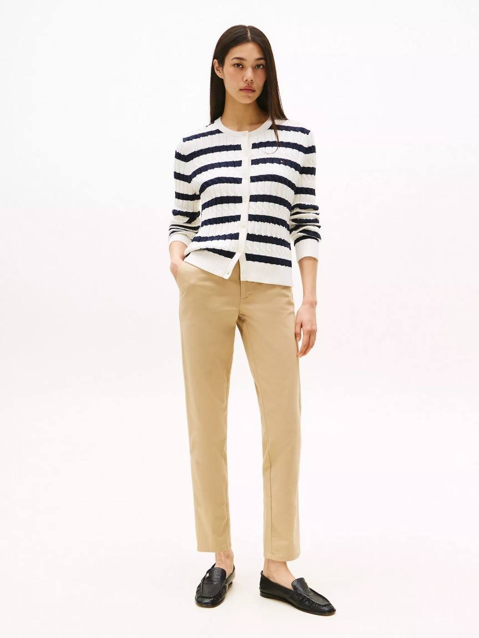 Tommy Hilfiger Slim Fit Chino Pants Travertine Beige Size 10 NWT Women