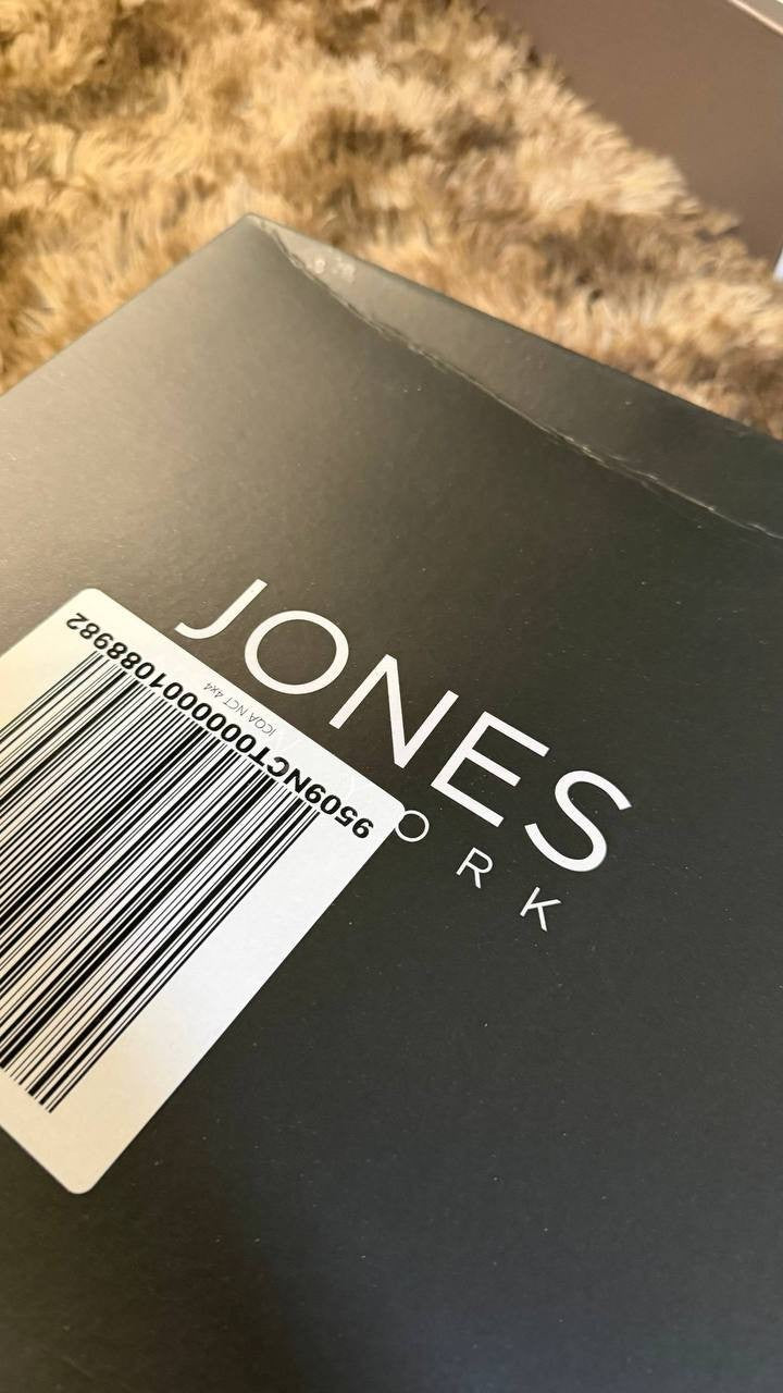 Jones New York Sonton Boots 9.5M Black Knee‑High Zip Block Heel NIB msrp$109.50