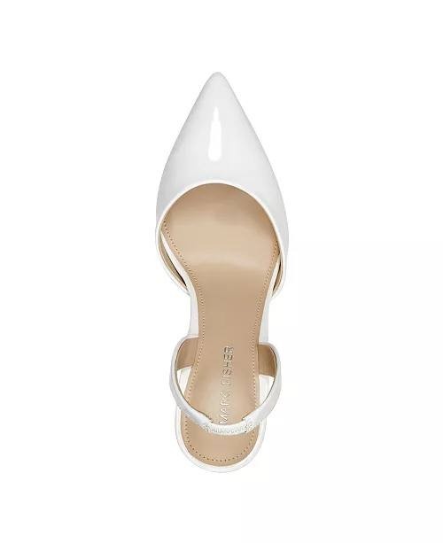 Marc  Fisher  Hadya  Slingback   Pumps  White  8.5  M  New  in  Box  $89
