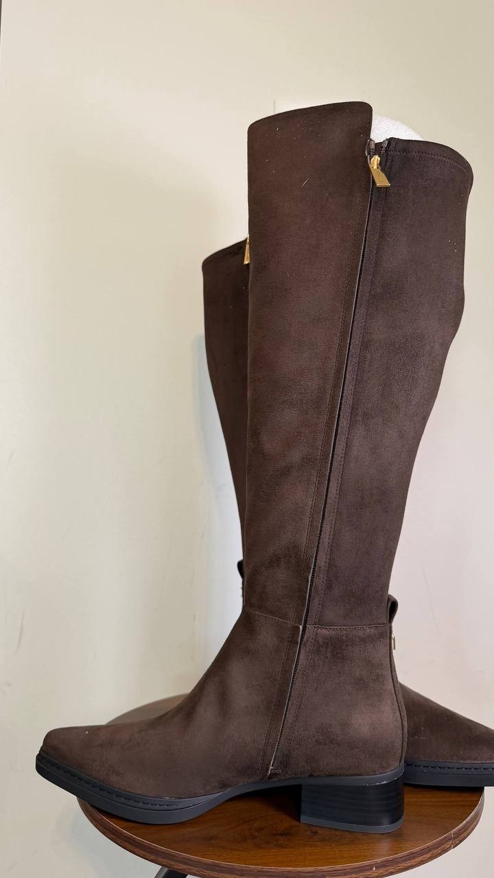 Michael Michael Kors Chocolate Faux Suede Tall Boots 9.5W New in Box MSRP $175