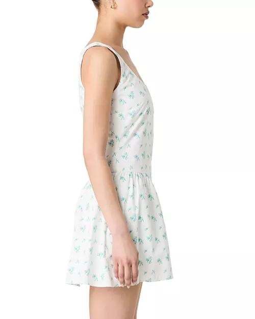 French Connection Anna Fleur Mini Dress -WHITE– Size M – NWT – MSRP $128