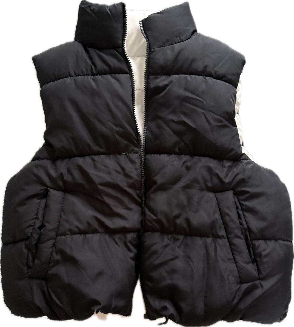 Madden Girl Reversible Puffer Vest Women's S Black Quilted Sleeveless NWOT