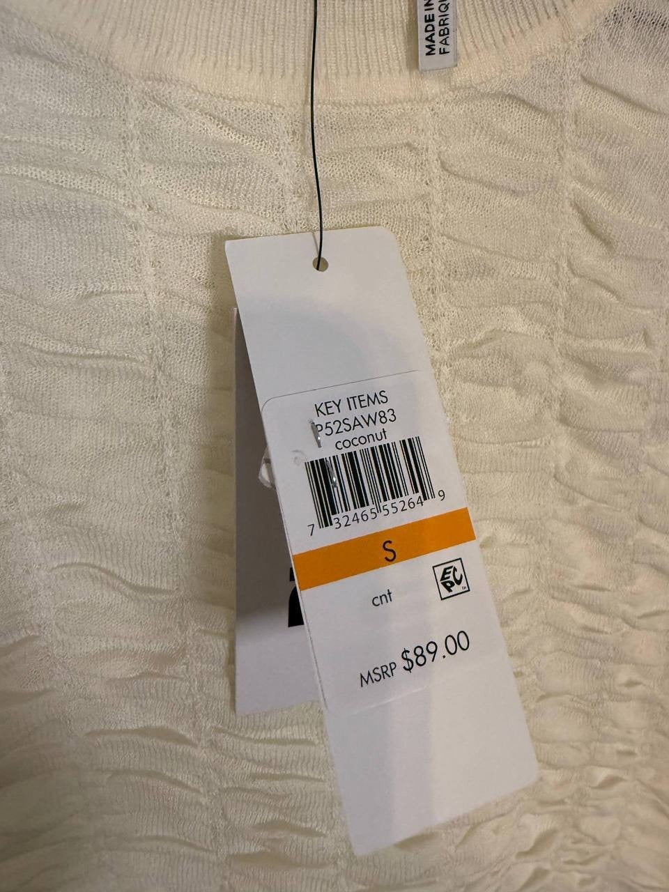 DKNY Women’s Textured Top – Size S – NWT – $89