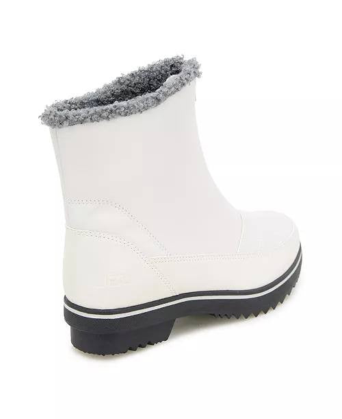 JBU Snowbound Encore Zip Front Cold‑Weather Boots Stone White Women’s 6.5M NWB