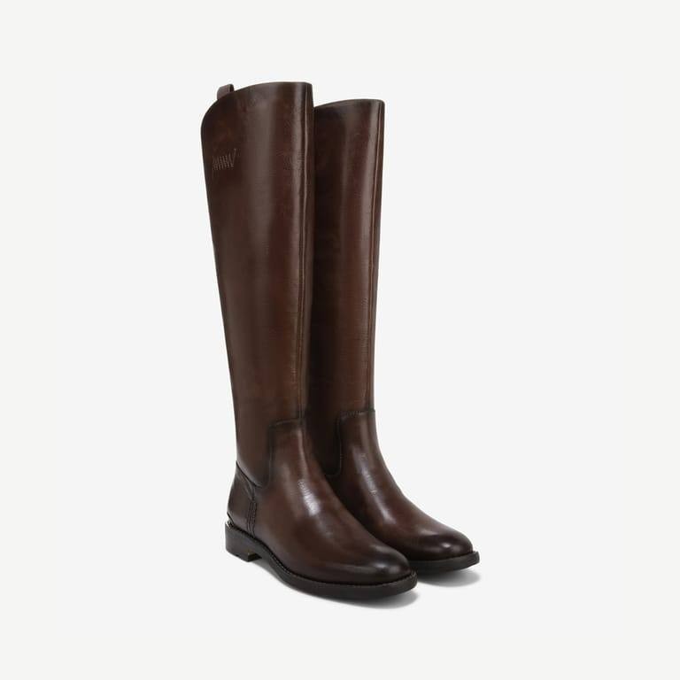 Franco Sarto Meyer Women’s Knee High Boots Brown 6.5M WC Leather $275 NWB