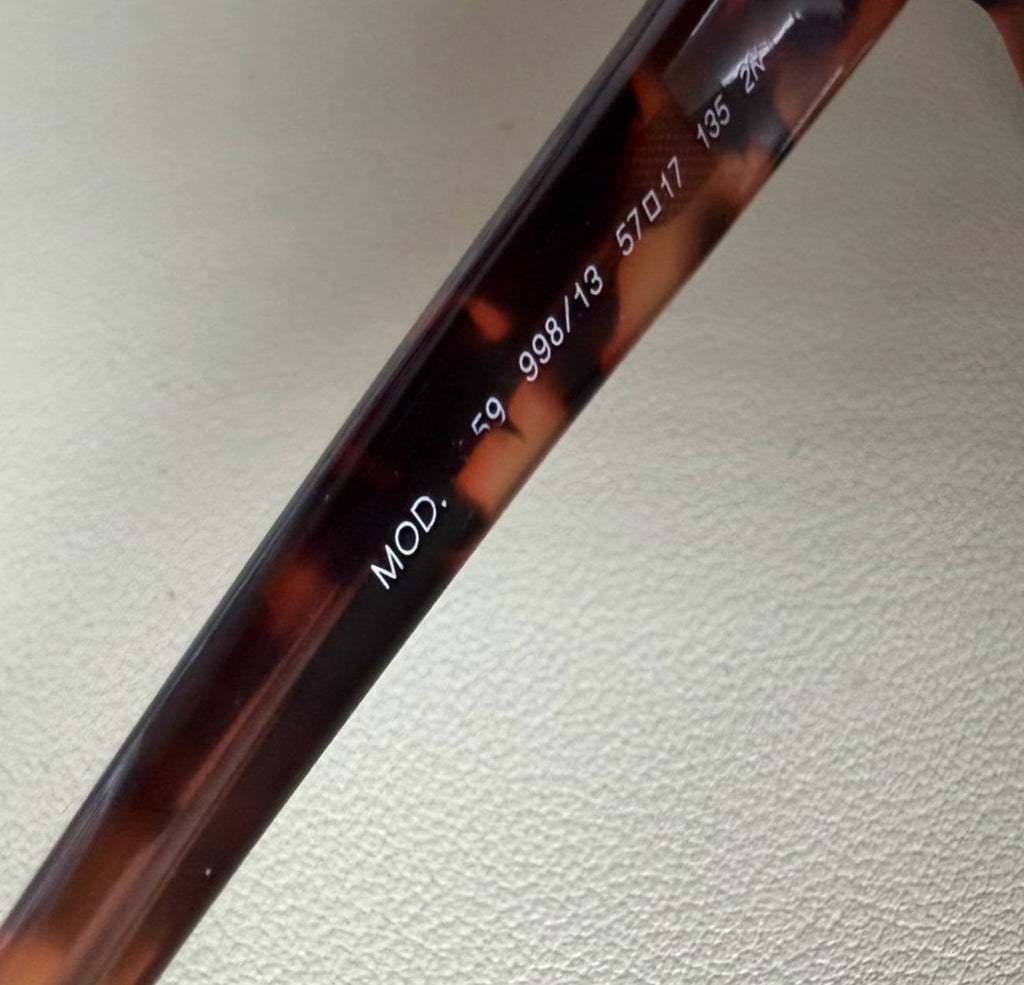 Versace 59 998/13 Tortoise Brown Sunglasses 57mm Italy w/ Case