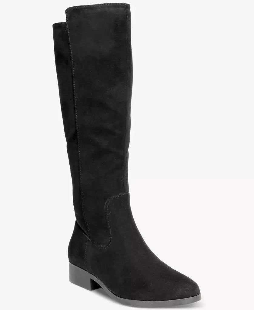 Style & Co Charmanee Tall Boots Black 9.5M Microfiber Man‑Made $79.90 NWOB