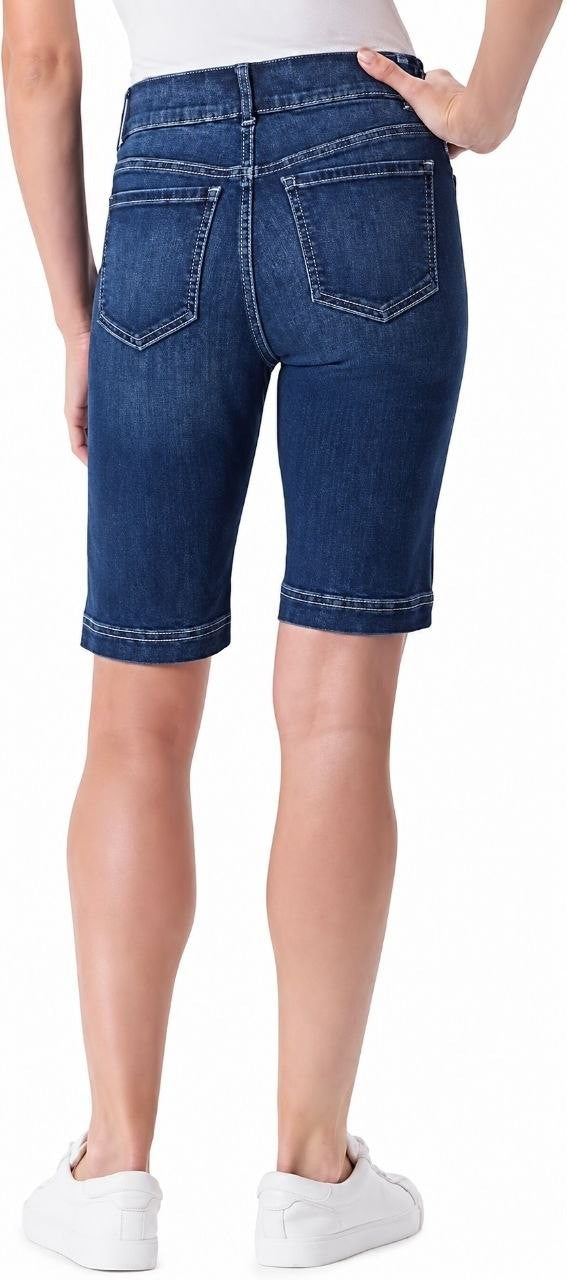 Gloria Vanderbilt Women’s High‑Rise Shorts Metz 4 NWT $48