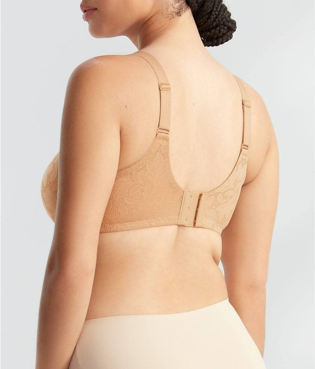 Dominique Women’s Seamless Lace Minimizer Bra Mustard Nude 38D Style 7000 70$