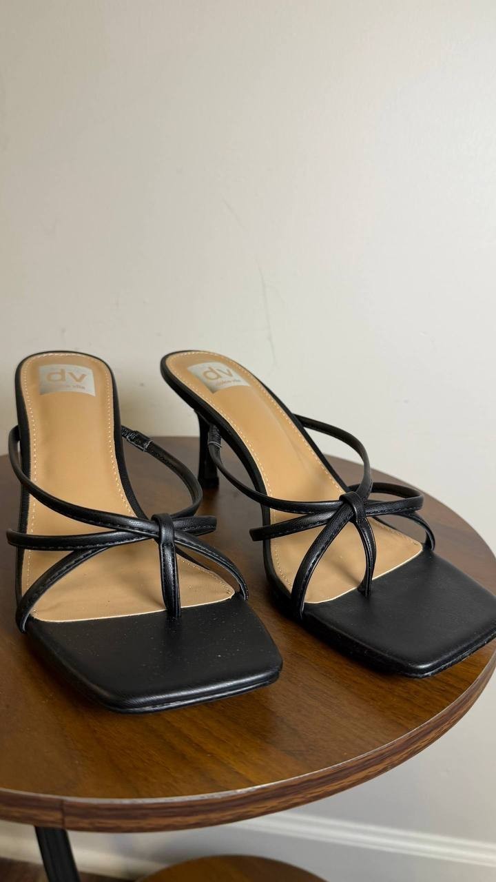 DV Dolce Vita Black Strappy Dress Sandals Size 9.5 New in Box $65