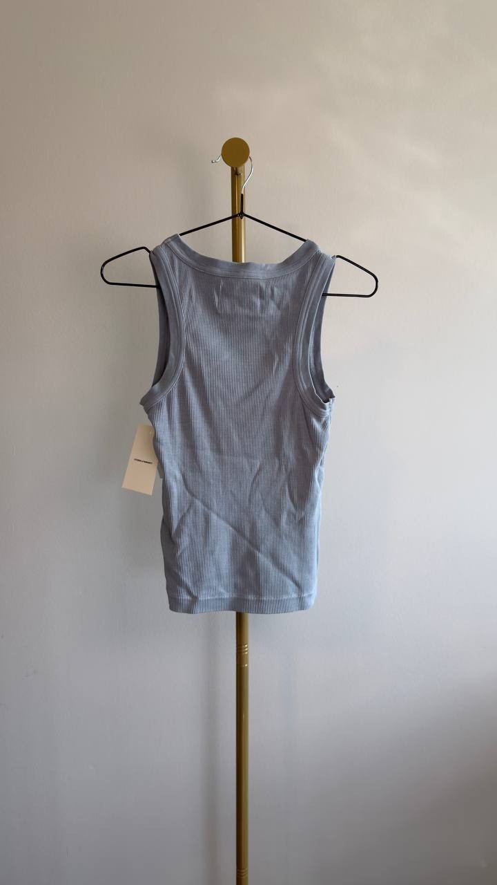Citizens of Humanity Ribbed Isabel Tank Top S Blue Grey NWT $145