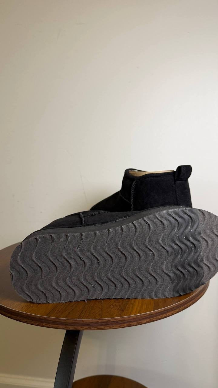Madden Girl Brave Platform Cozy Bootie Black Women’s 6 Pull‑On Ankle NWB