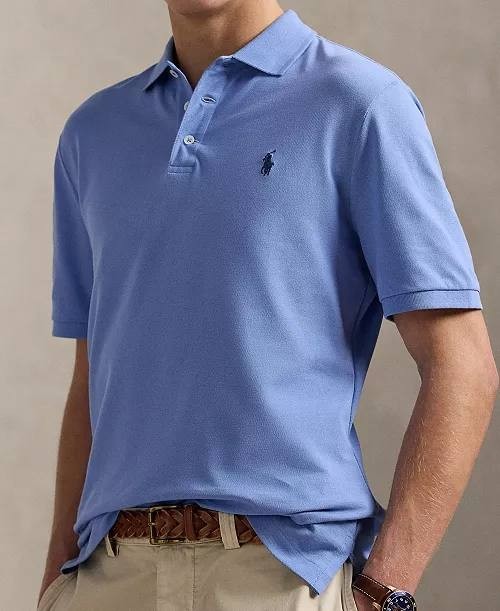 Polo Ralph Lauren Men’s Classic‑Fit Mesh Polo Shirt Blue XL $110 NWT
