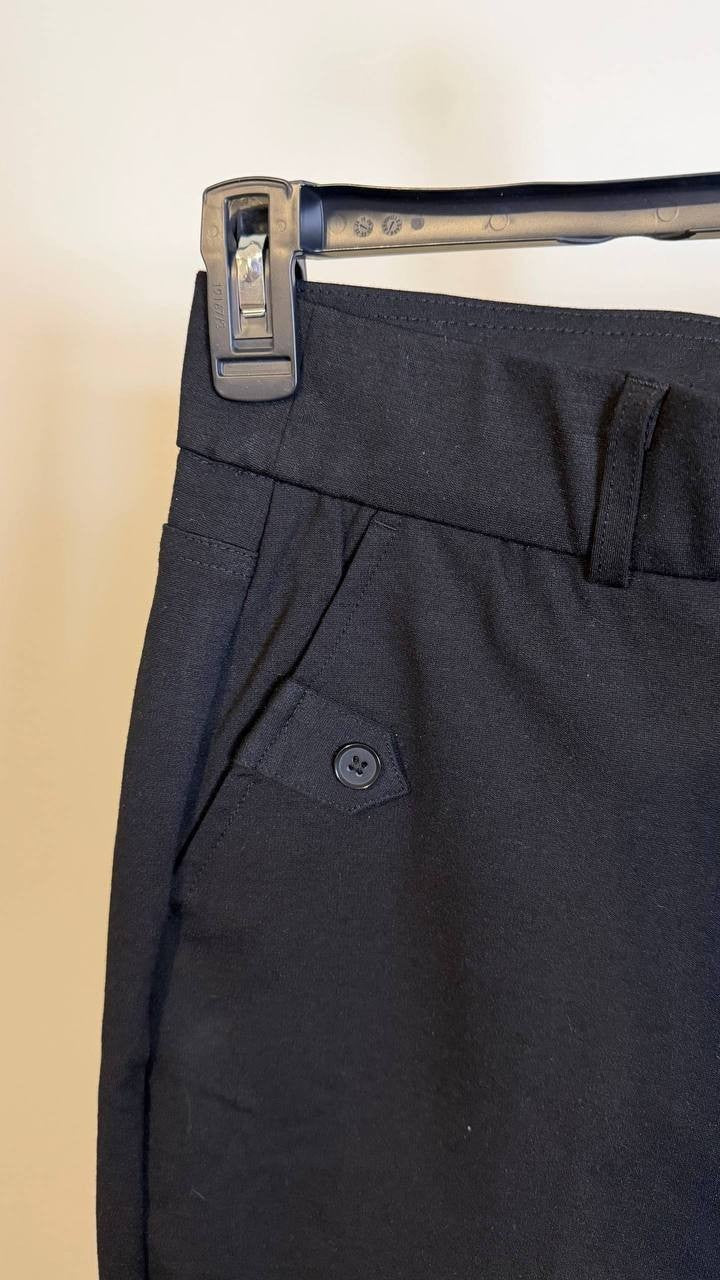 Jones New York Women’s Pull‑On Straight‑Leg Pants Black XL $79.50 NWT