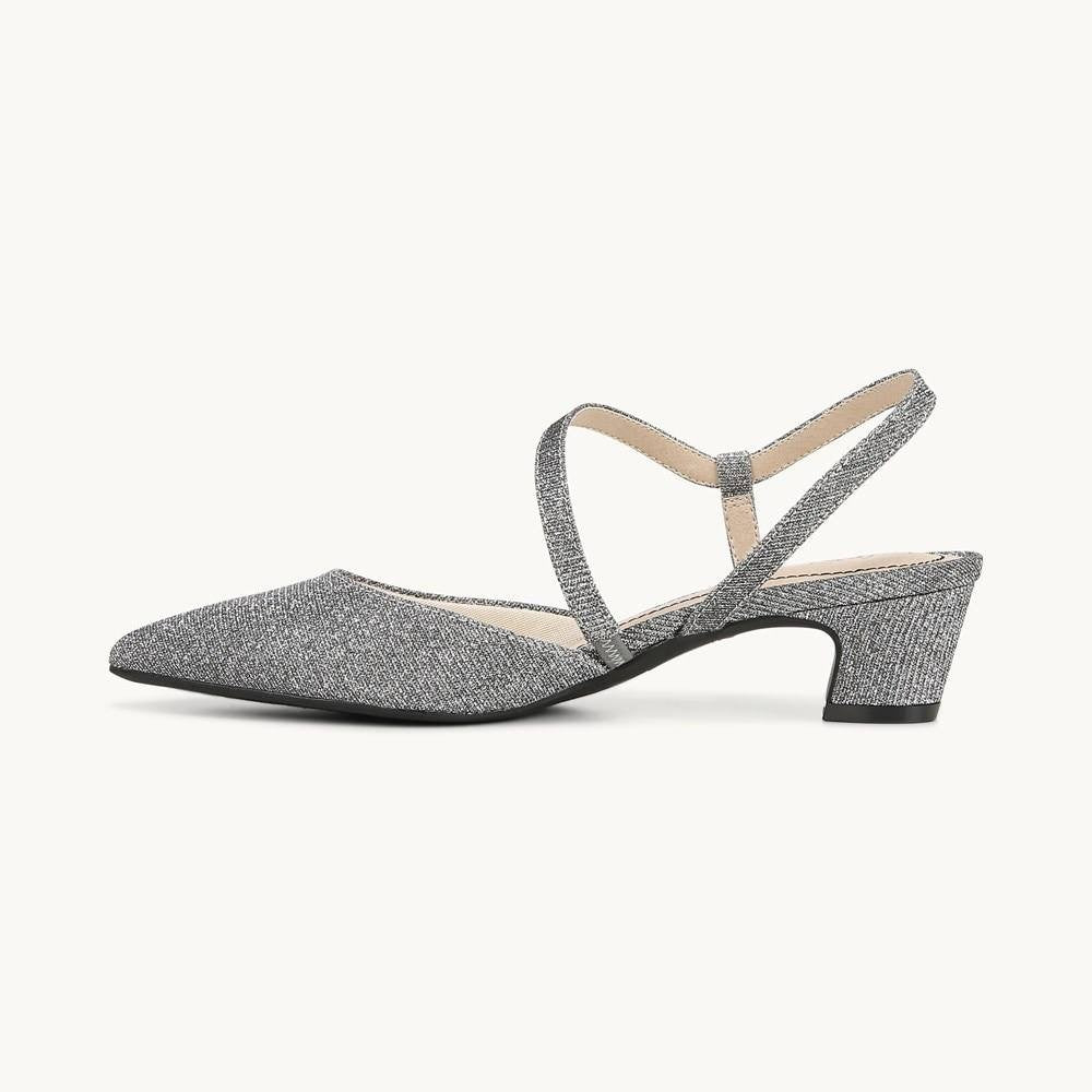 LifeStride Women’s Pumps 8.5M Pewter Fabric – New in Box – MSRP $79.99