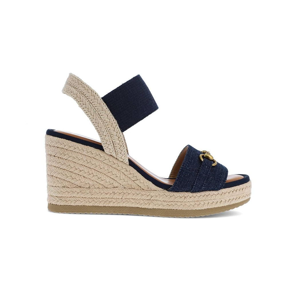 MIA   Shoes  Barossa  Wedge  Sandals  Navy  Denim  9M  New  $70