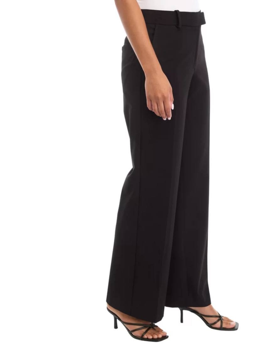 DKNY Wide-Leg Ankle Pants Black Size 4P Petite NWT $89 – Chic Office Style