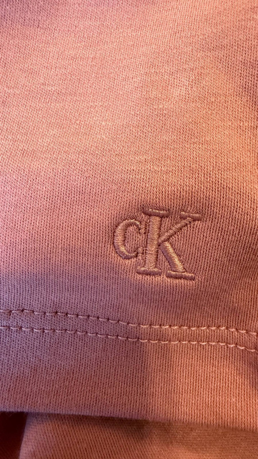 Calvin Klein Supima Cotton Crewneck T‑Shirt Sunset Rose NWT MSRP $59