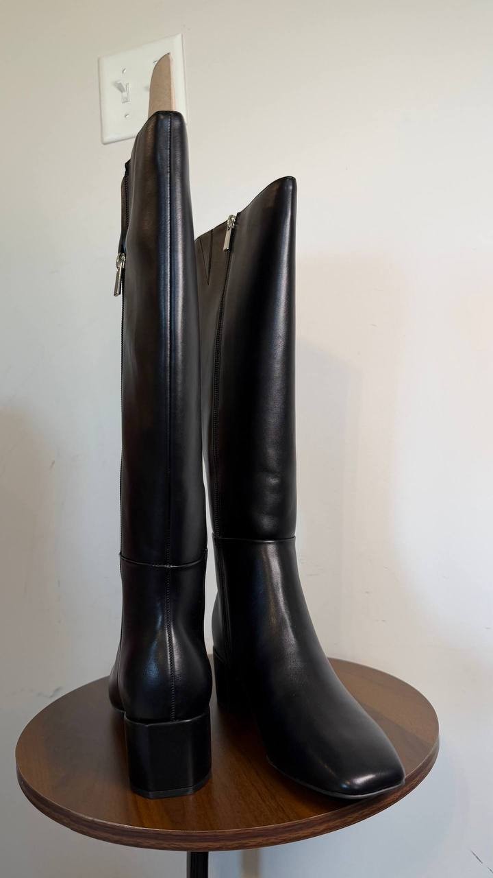 Bandolino Addyson Women’s Knee High Boots Black 7.5M Man‑Made $139 NWB