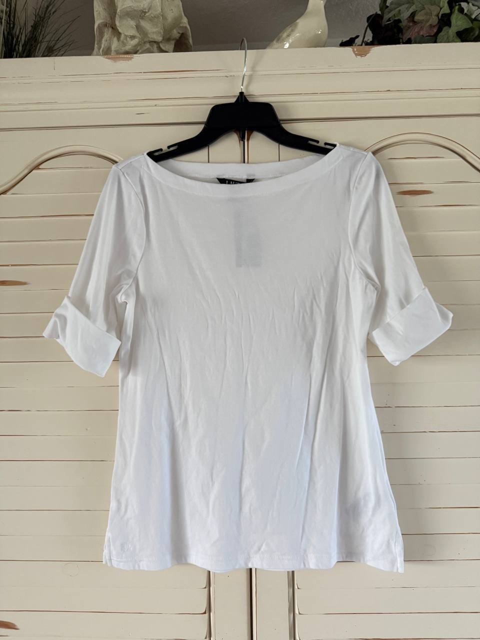 Lauren Ralph Lauren Petite White Knit Top – Size XS – NWT