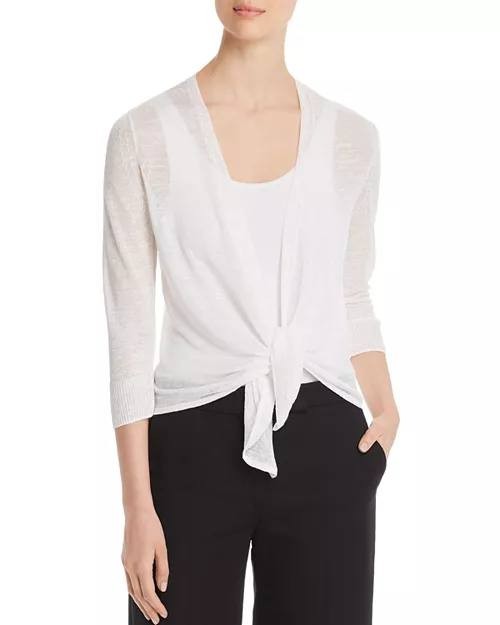 NIC+ZOE Lightweight Four‑Way Convertible Cardigan Paper White PL NWT $108