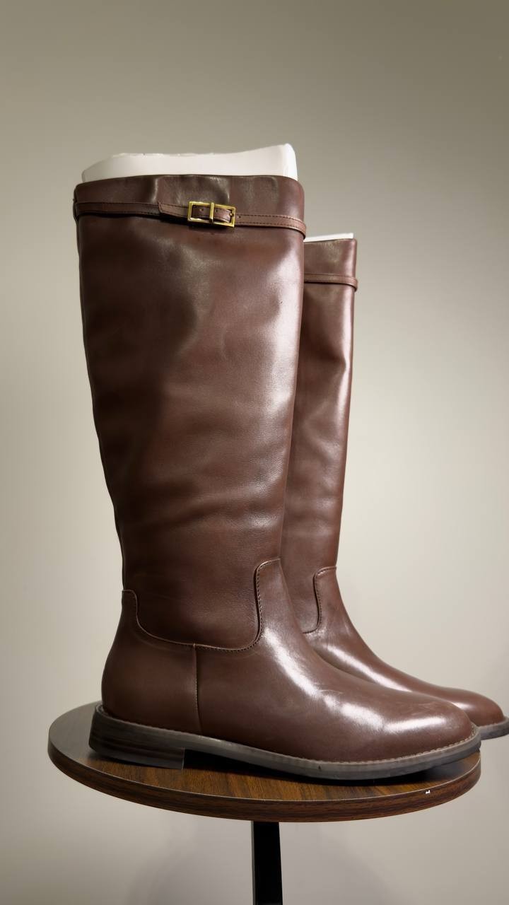 I.N.C.  Riding  Boots  Roasted  Brown  Leather  9M  New  $190