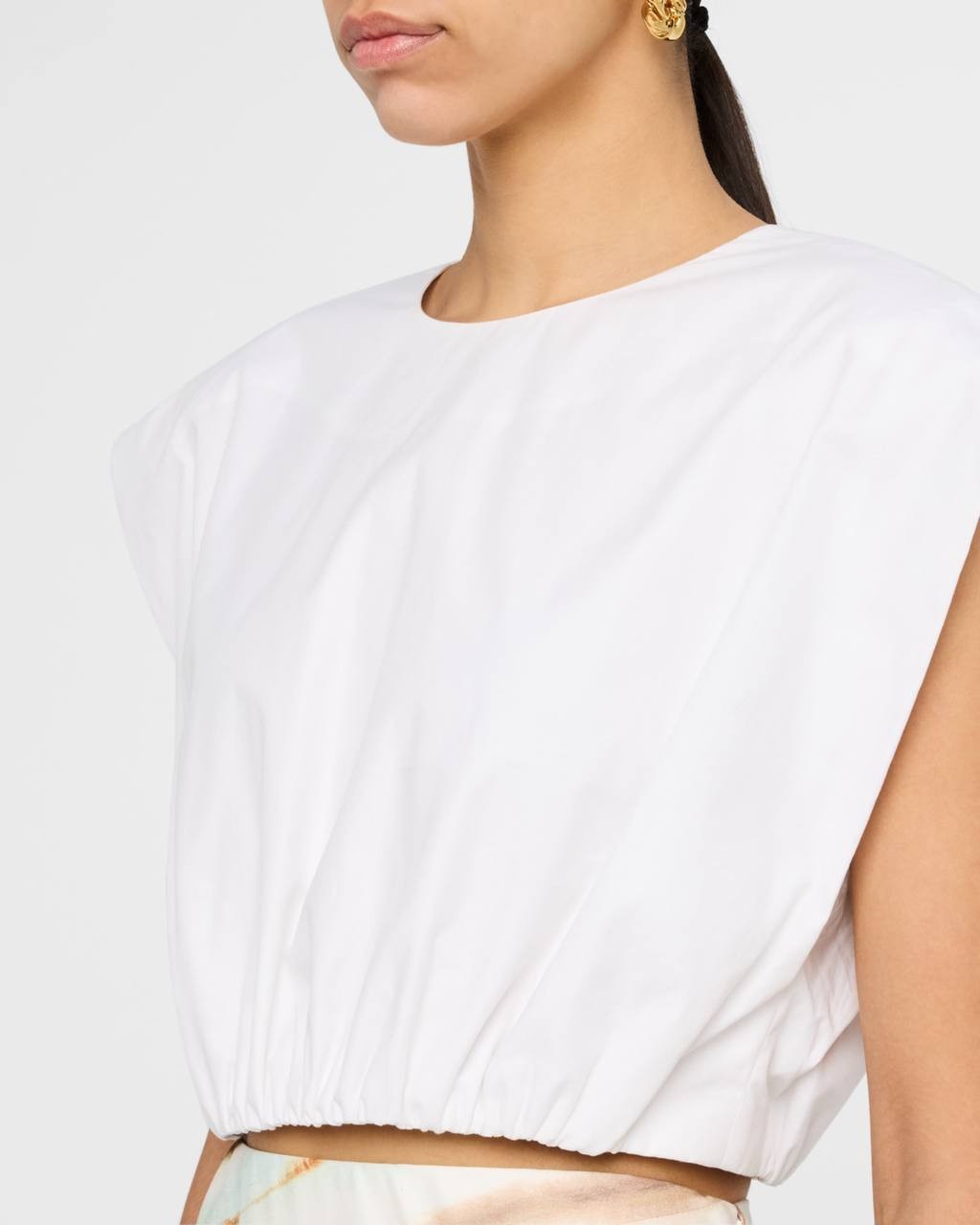 A.L.C. Billie Cap-Sleeve Top White XS NWT Cotton Boxy Blouse Minimalist