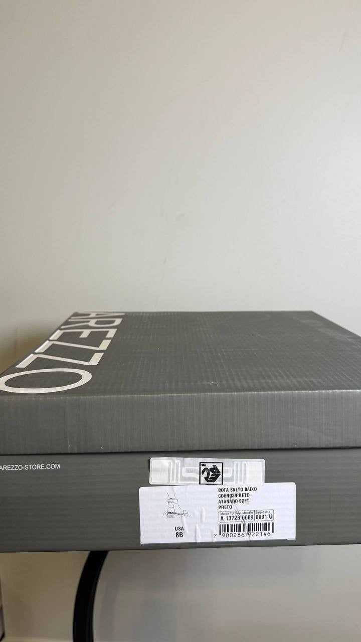 Arezzo Black Leather Booties 8B New in Box MSRP $159