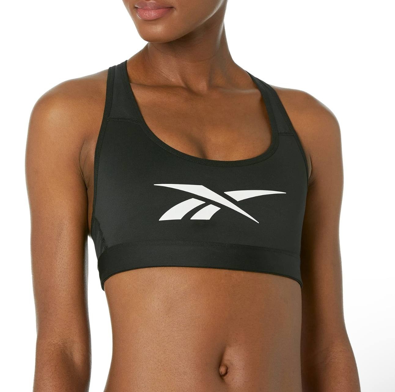 Reebok Women’s Lux Vector Racer Bra Black $40 NWT