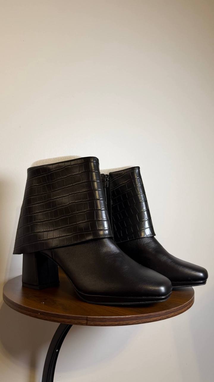 Easy Street Black Man‑Made Ankle Boots 12M NIB MSRP $100