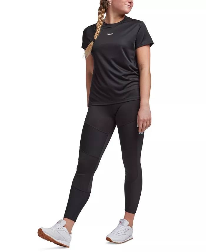 Reebok Women’s Active Identity Performance Logo Tech T‑Shirt Black Size M NWT $2