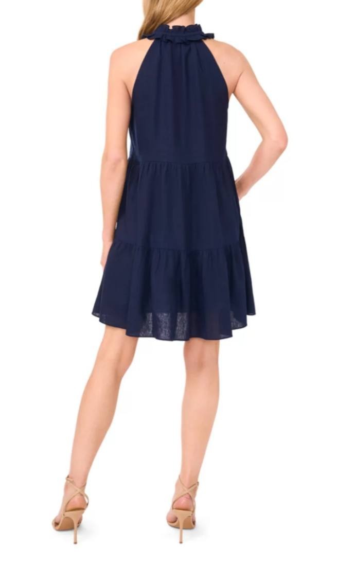 CeCe Sleeveless Split‑Neck Tiered Dress – Size XL – NWT – $99