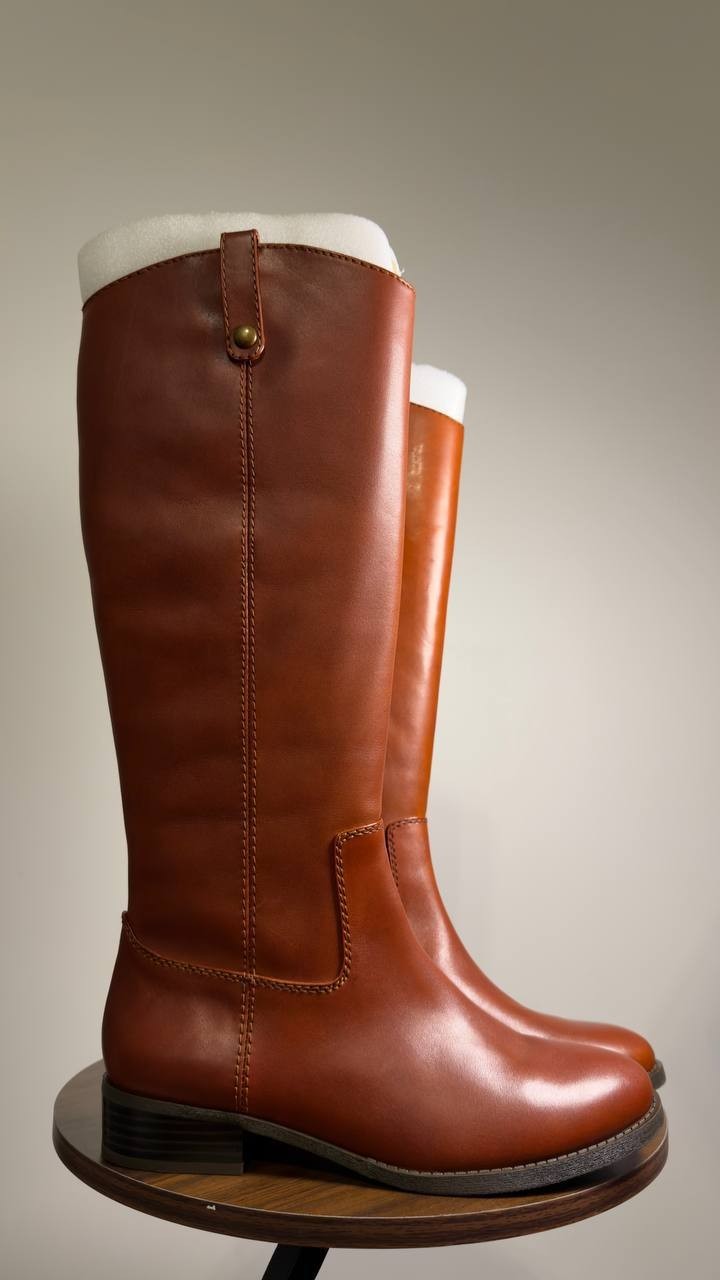 I.N.C.  Riding  Boots  Cognac  Leather  9M  WC  New  $189.90