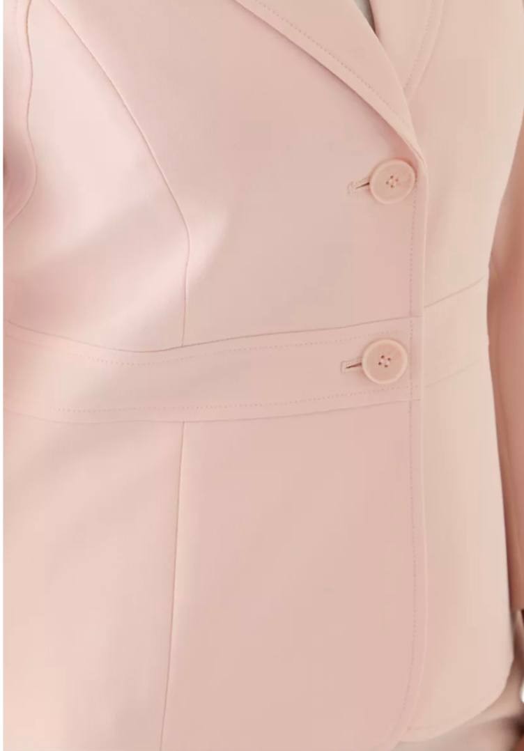 Le Suit Petite Single‑Button Blazer & Pant Suit – Size 16–Light Pink–NWT –$225