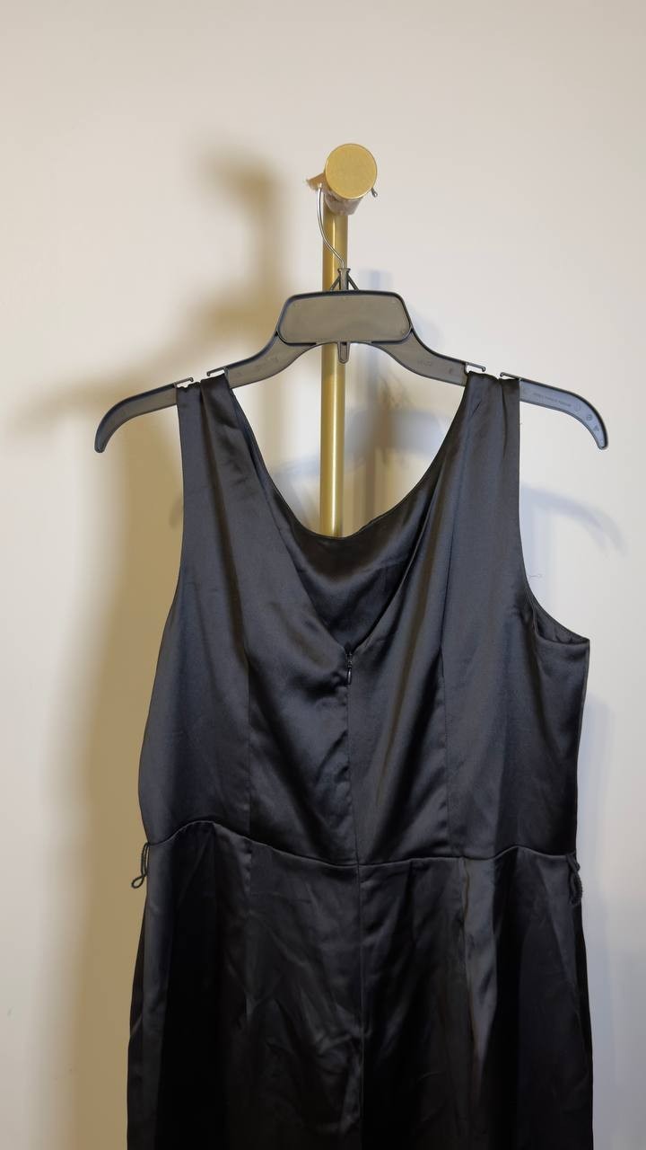 Vince  Camuto  Women’s   Wide  Leg  Jumpsuit  Rich  Black  L  NWT  $109