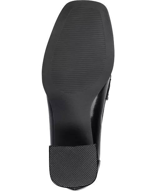 Journee Stacked Heel Pumps 9.5M Black Man‑Made New in Box MSRP $59.99