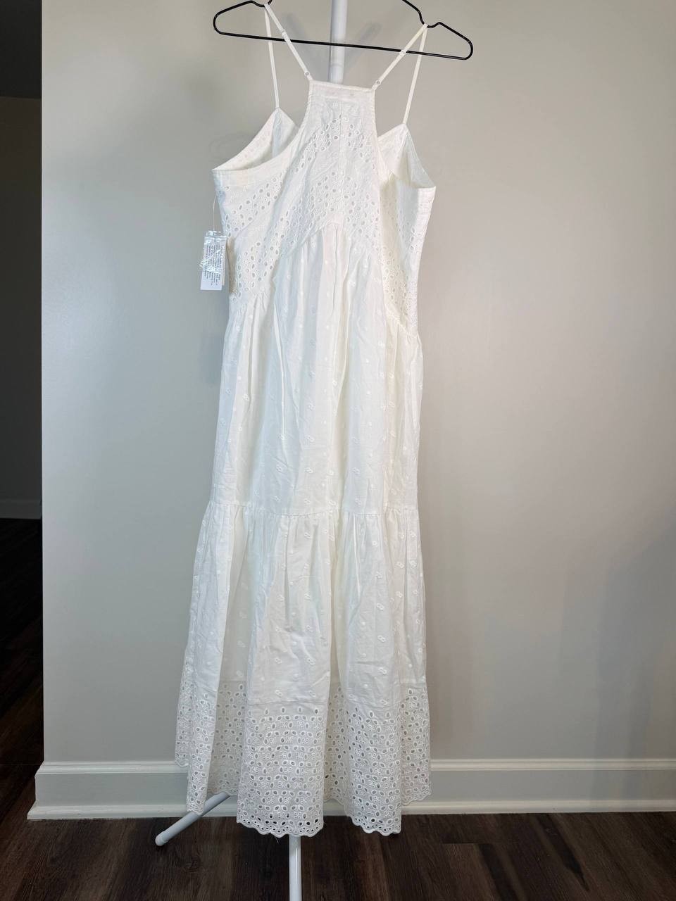 And Now This Petite Cotton Eyelet Tiered Maxi Dress – White –Size PS–NWT-MSRP$79