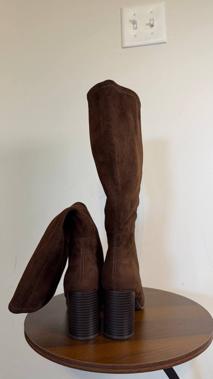 Style & Co Brysonn Boots 7M Dark Roast Microfiber Round Toe NIB msrp$89
