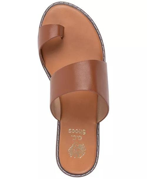 GC  Shoes  Florence  Toe  Loop  Flat  Sandals  Tan  10  NWT  $55