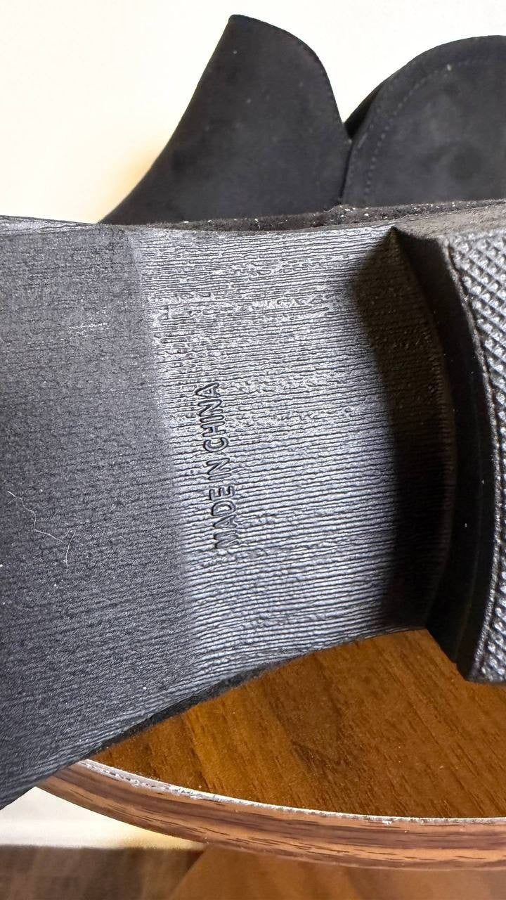 Journee Collection Black Faux Suede Ankle Booties 9M NIB MSRP $108