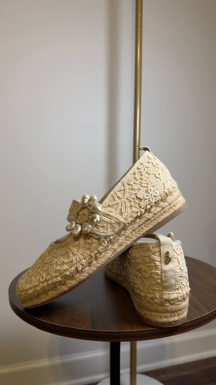 Sam  Edelman  Slingback  Flats  Ivory  7.5  M  New  $130