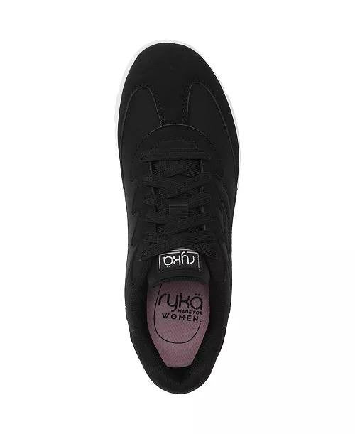 Ryka Black Fabric Walking Sneakers 5.5M NIB MSRP $89.99