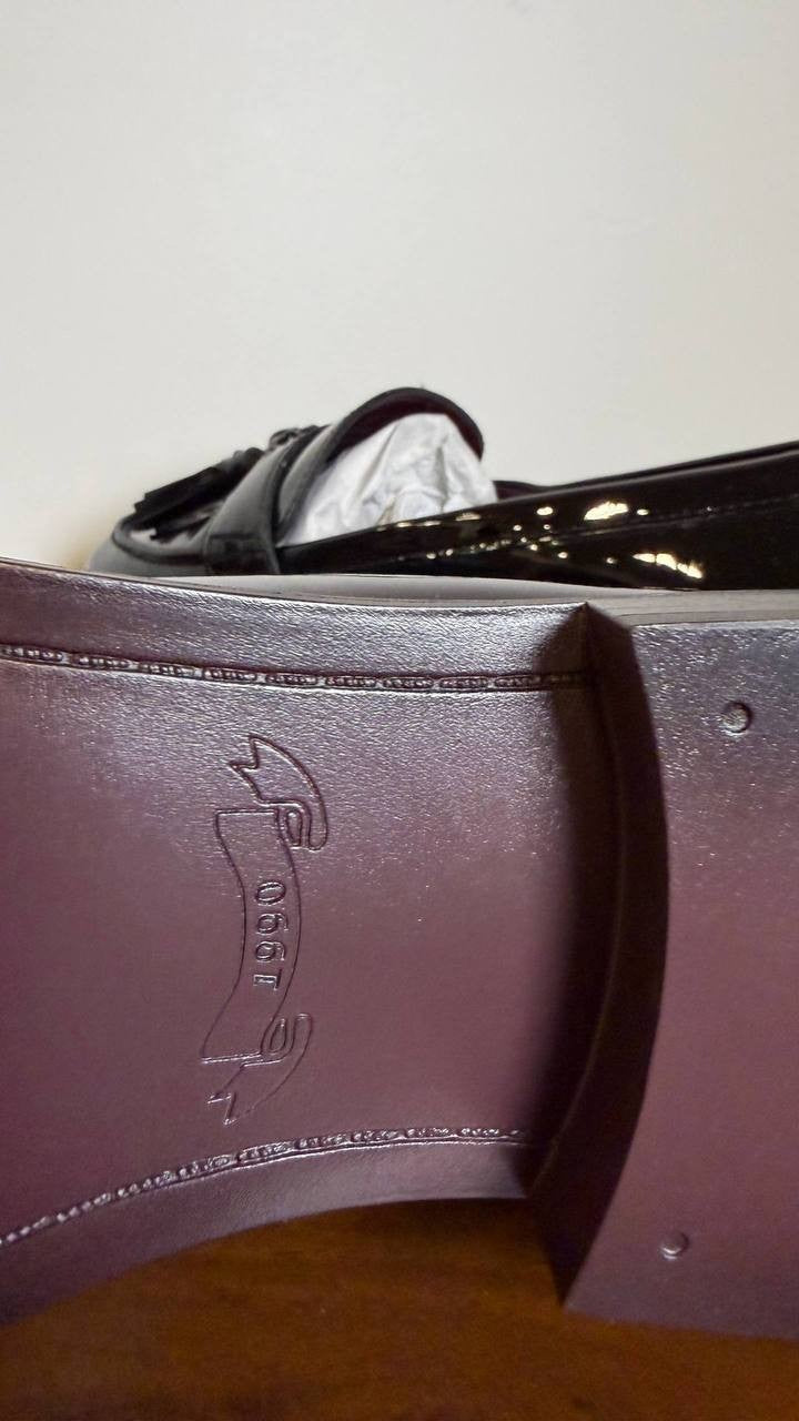 Franco Sarto Black Faux Leather Tassel Loafers 8M New in Box MSRP $115